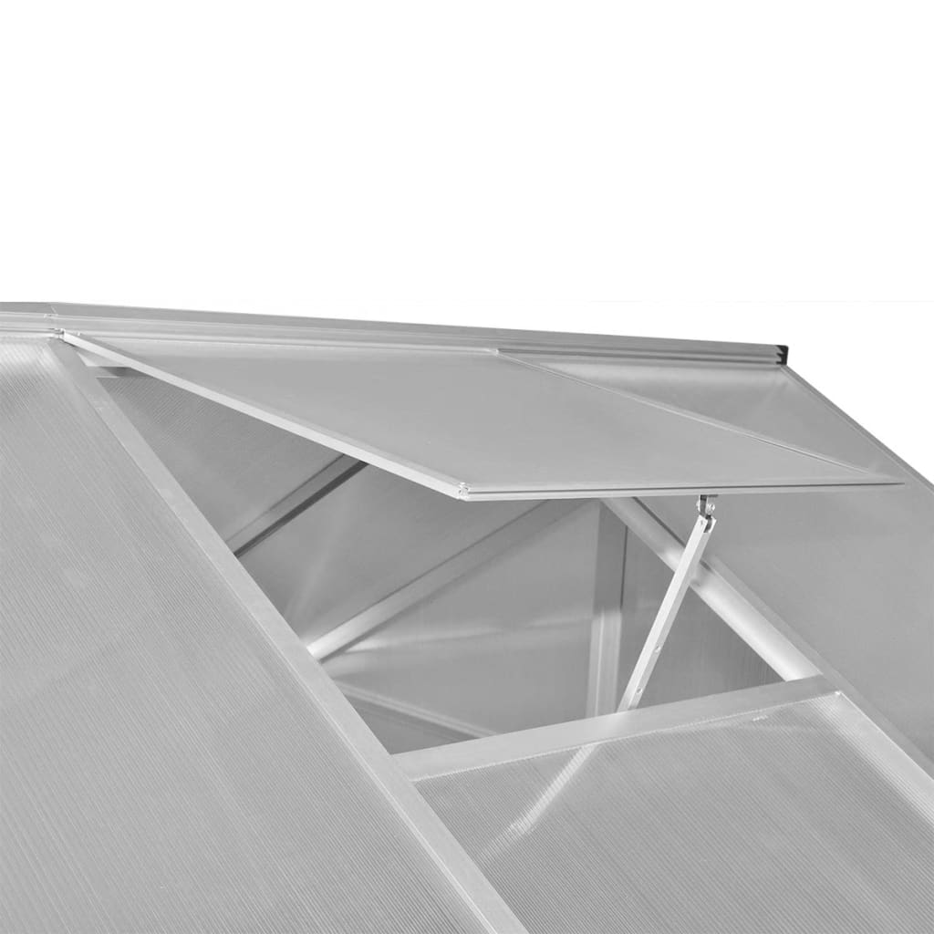 vidaXL Greenhouse | Transparent | Aluminium | Large | UV-resistant materials