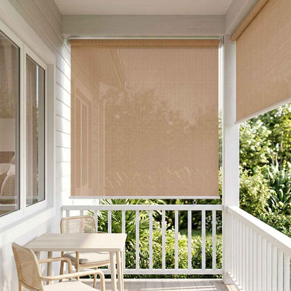 vidaXL Outdoor Roller Blind 105(W)x140(H) cm Beige