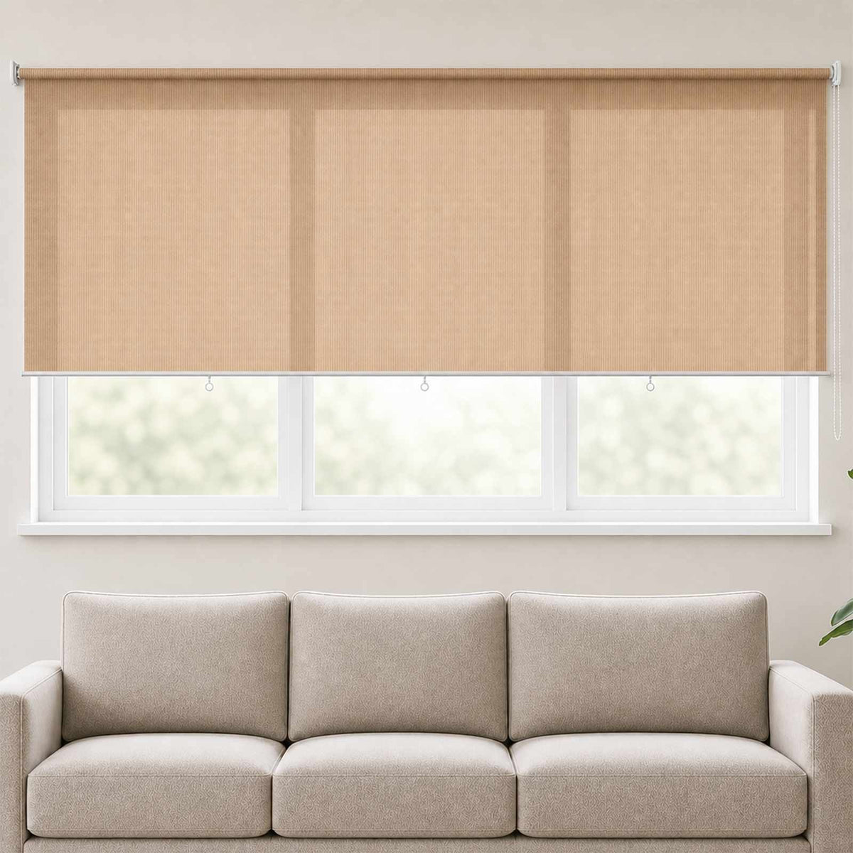 vidaXL Outdoor Roller Blind 245(W)x140(H) cm Beige
