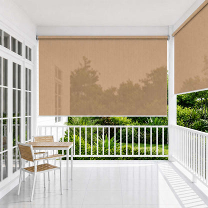 vidaXL Outdoor Roller Blind 245(W)x140(H) cm Beige