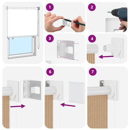 vidaXL Outdoor Roller Blind 405(W)x230(H) cm Beige