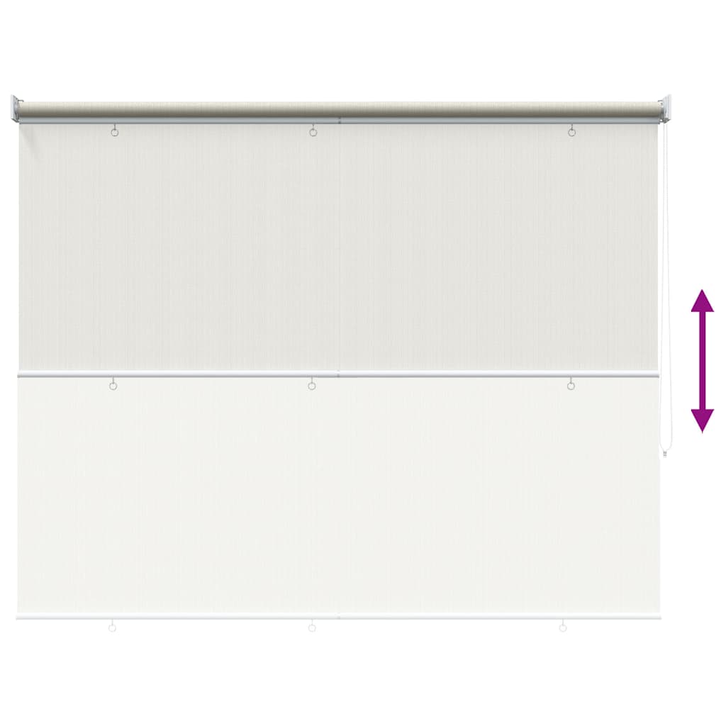 vidaXL Outdoor Roller Blind 145(W)x230(H) cm Cream