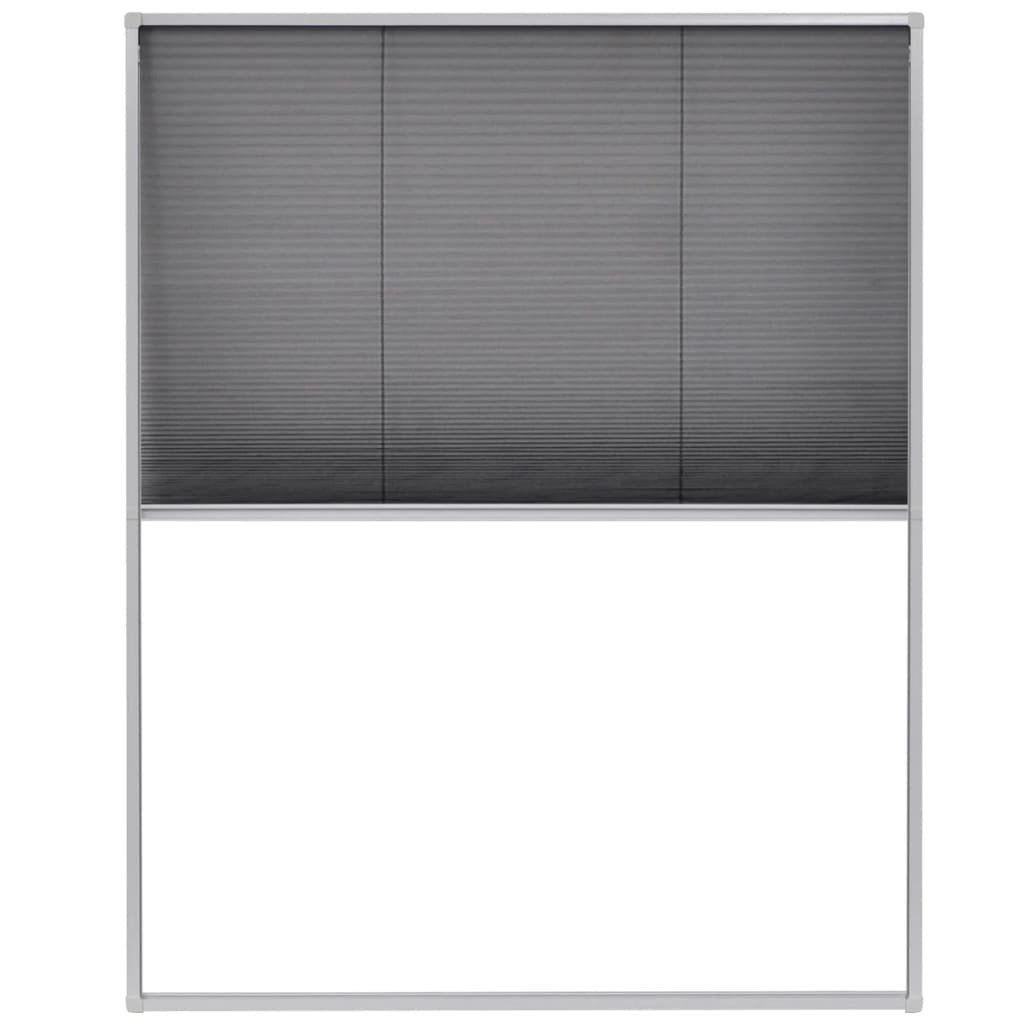 vidaXL Plisse Insect Screen for Windows Aluminium 80x100 cm