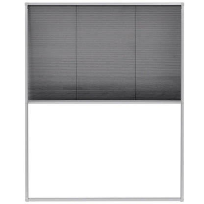 vidaXL Plisse Insect Screen for Windows Aluminium 80x100 cm