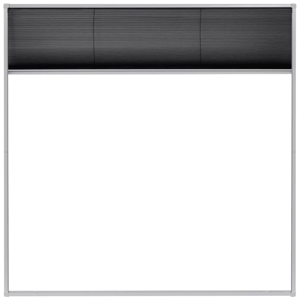 vidaXL Plisse Insect Screen for Windows Aluminium 120x120 cm