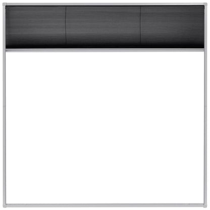 vidaXL Plisse Insect Screen for Windows Aluminium 120x120 cm