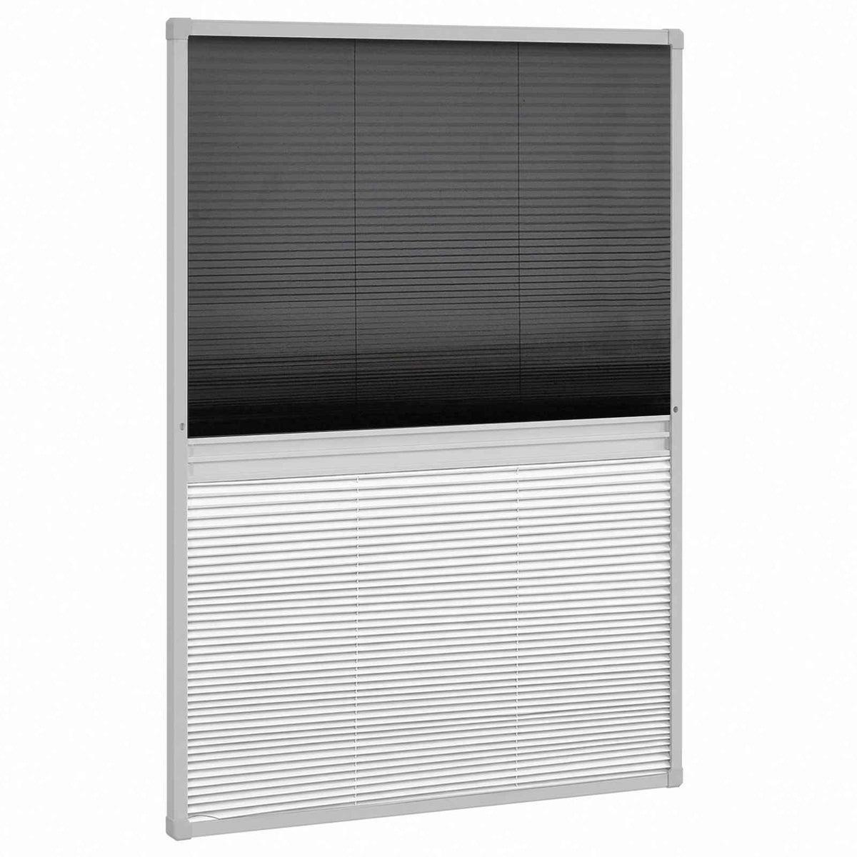 vidaXL Plisse Insect Screen for Windows Aluminium 80x120 cm with Shade