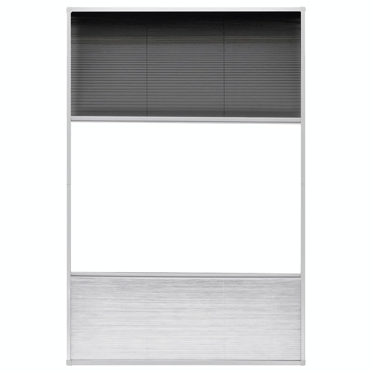 vidaXL Plisse Insect Screen for Windows Aluminium 80x120 cm with Shade