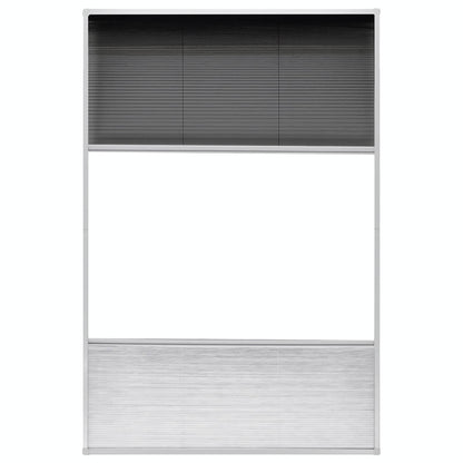 vidaXL Plisse Insect Screen for Windows Aluminium 80x120 cm with Shade