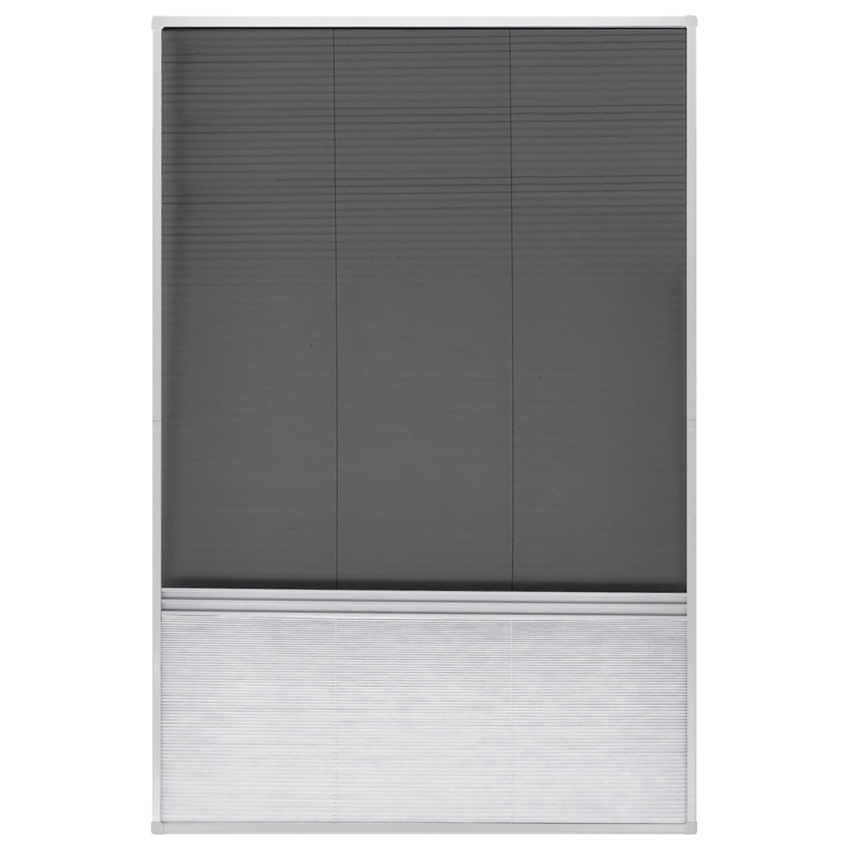 vidaXL Plisse Insect Screen for Windows Aluminium 80x120 cm with Shade