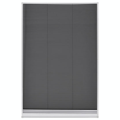 vidaXL Plisse Insect Screen for Windows Aluminium 80x120 cm with Shade
