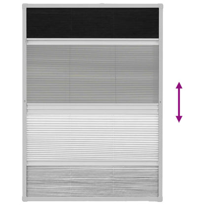 vidaXL Plisse Insect Screen for Windows Aluminium 80x120 cm with Shade