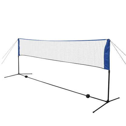 91307 vidaXL Badminton Net Set with Shuttlecocks 300x155 cm