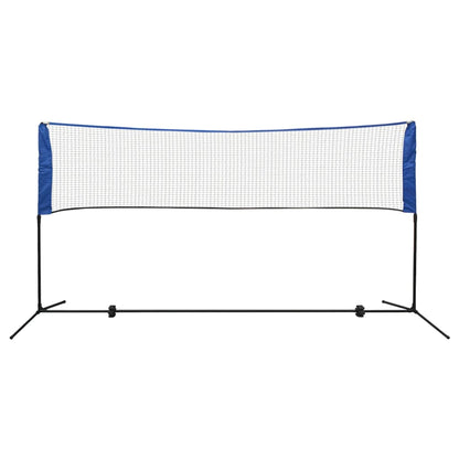 91307 vidaXL Badminton Net Set with Shuttlecocks 300x155 cm