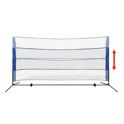 91307 vidaXL Badminton Net Set with Shuttlecocks 300x155 cm