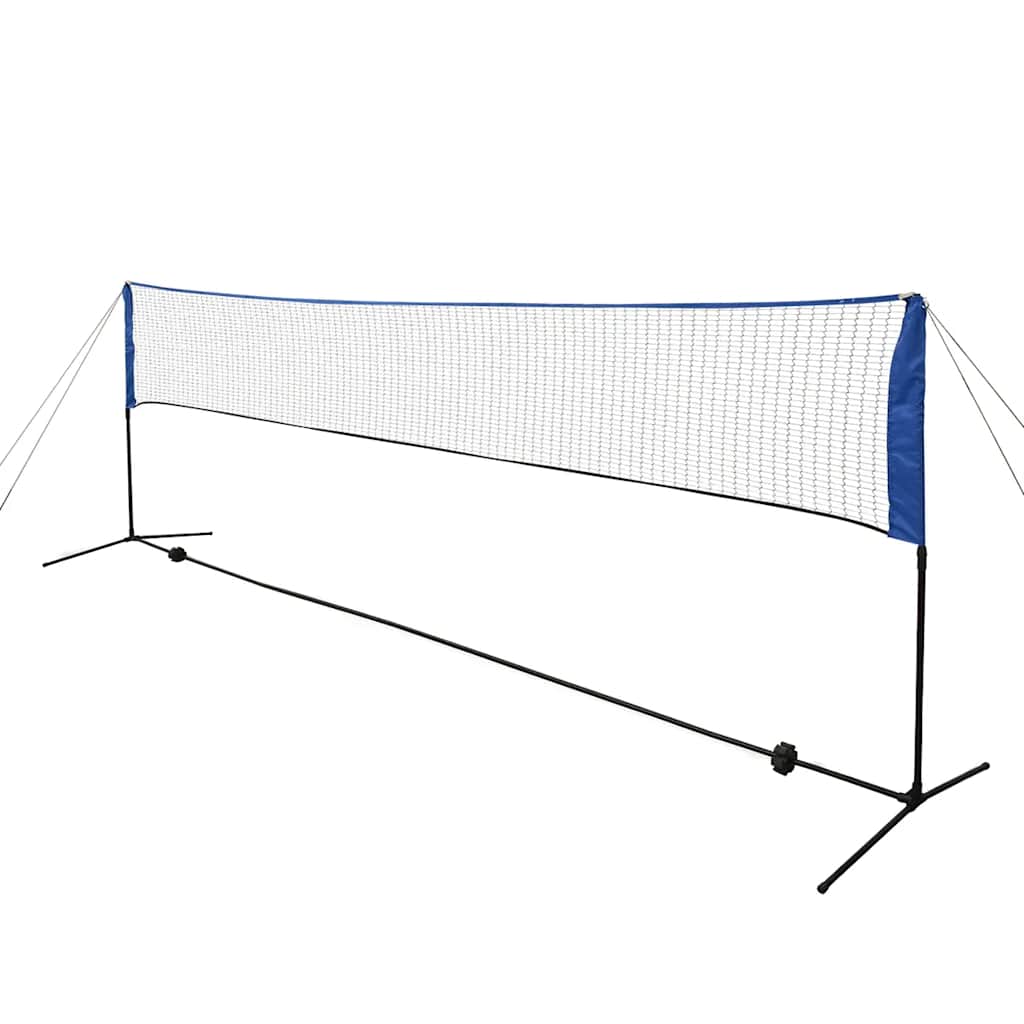 91308 vidaXL Badminton Net Set with Shuttlecocks 500x155 cm