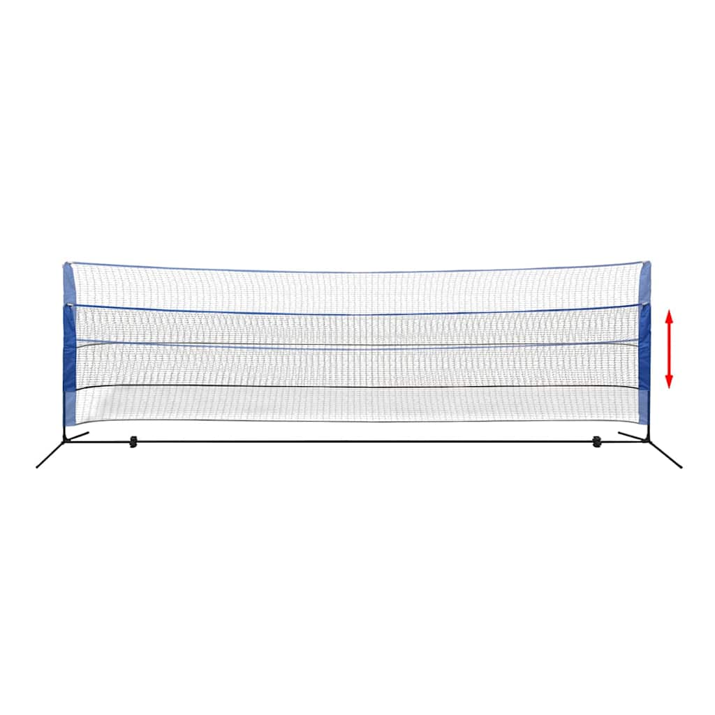 91308 vidaXL Badminton Net Set with Shuttlecocks 500x155 cm
