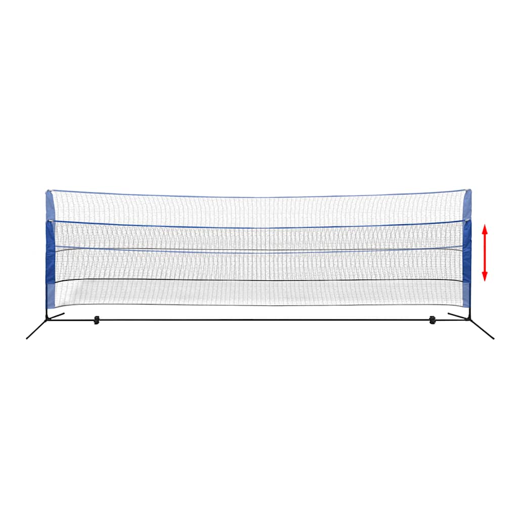 vidaXL Badminton Net Set with Shuttlecocks 500x155 cm