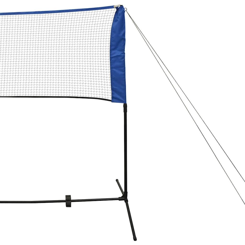 91308 vidaXL Badminton Net Set with Shuttlecocks 500x155 cm
