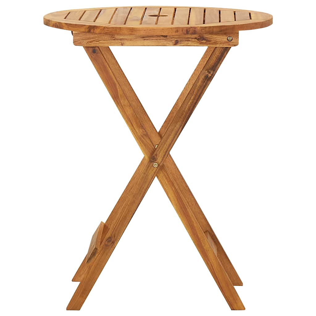 vidaXL Outdoor Bistro Set | Brown | Acacia wood | Compact | Foldable