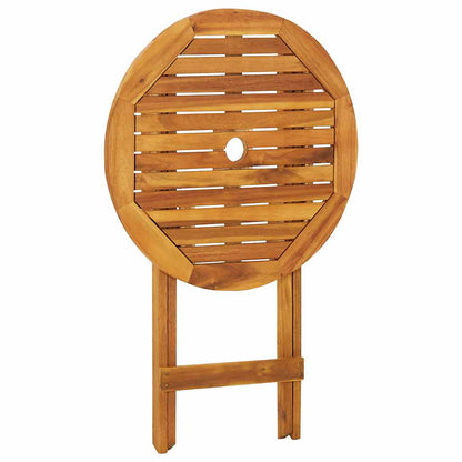 vidaXL Outdoor Bistro Set | Brown | Acacia wood | Compact | Foldable