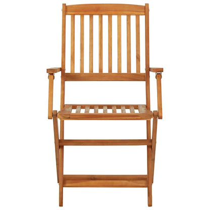vidaXL Outdoor Bistro Set | Brown | Acacia wood | Compact | Foldable