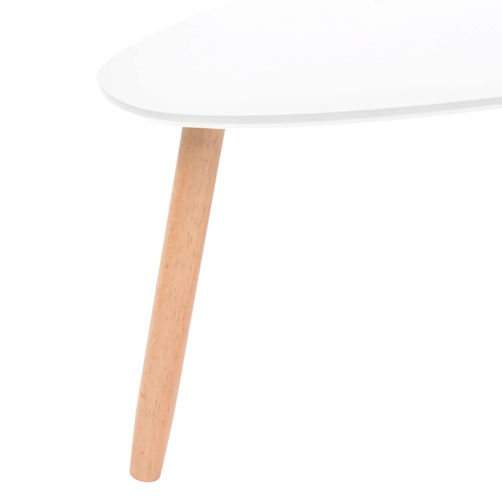 vidaXL Coffee Table Set 2 Pieces Solid Pinewood White