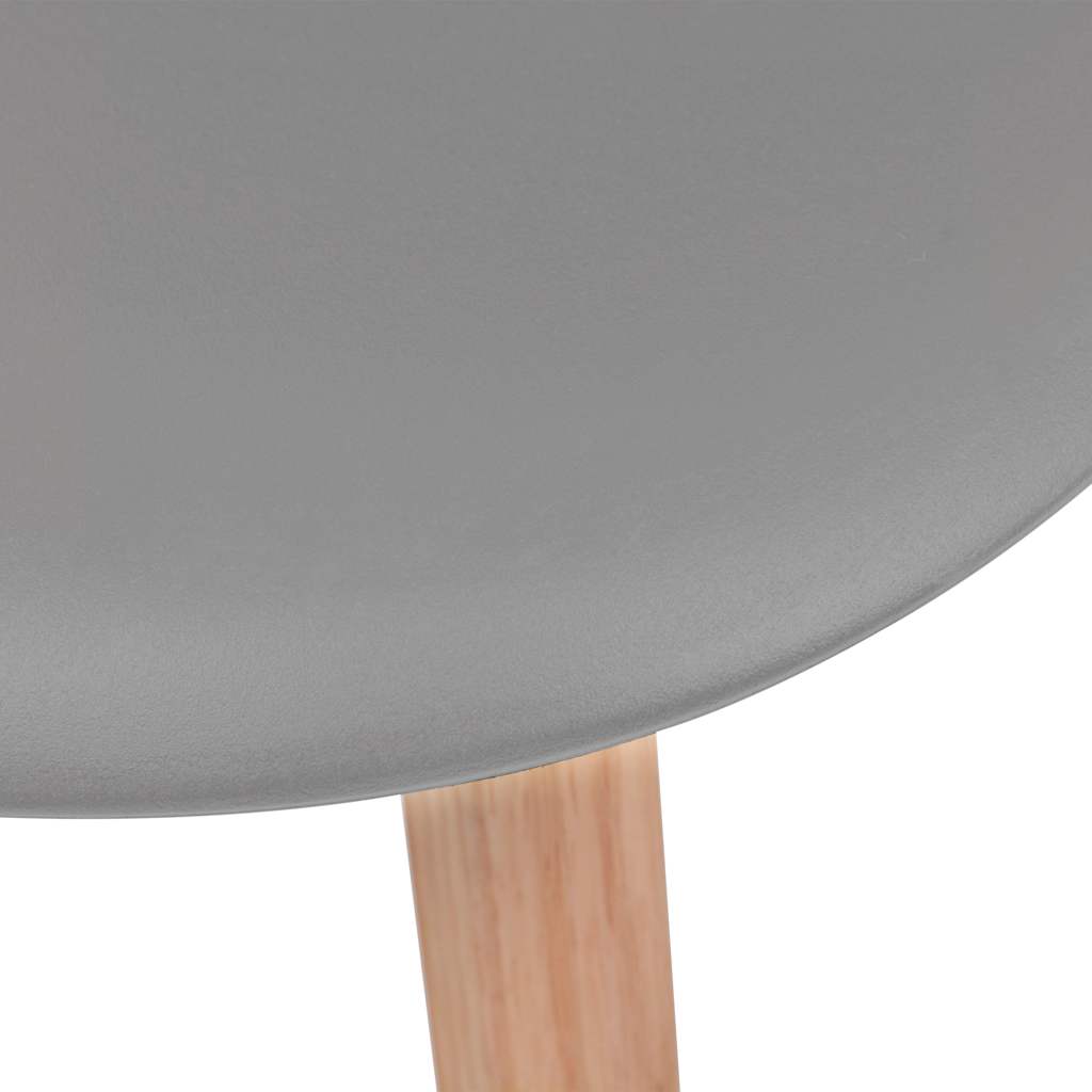 vidaXL Dining Chairs 4 pcs Grey Plastic