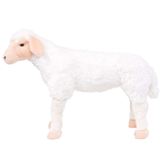 91341 vidaXL Standing Plush Toy Sheep White XXL