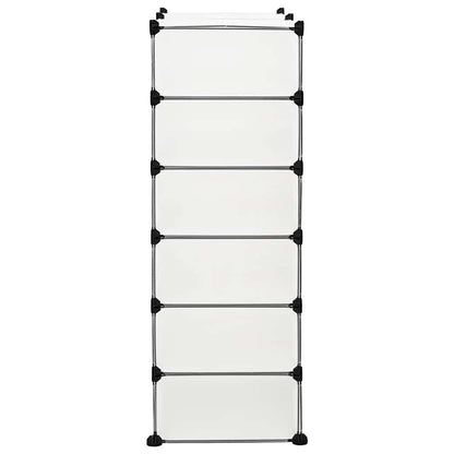 244921 vidaXL Interlocking Shoe Organiser with 12 Compartments White