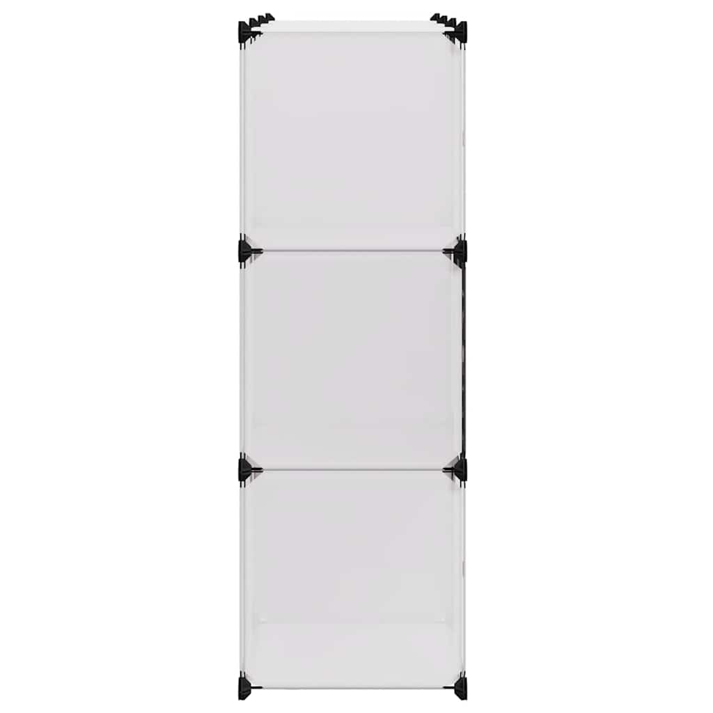 vidaXL Storage Cube Organiser with 9 Compartments Black and White
