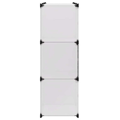 vidaXL Storage Cube Organiser with 9 Compartments Black and White