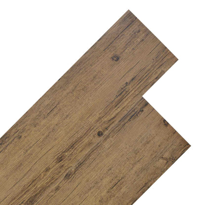 vidaXL Flooring Planks 18 pcs Walnut Brown 5.26 m² PVC