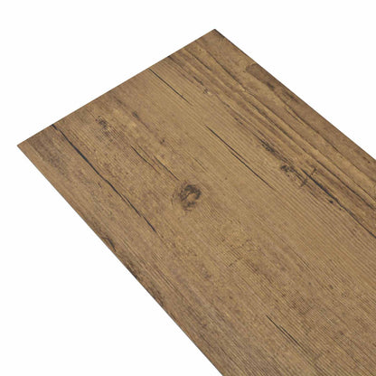 vidaXL Flooring Planks 18 pcs Walnut Brown 5.26 m² PVC
