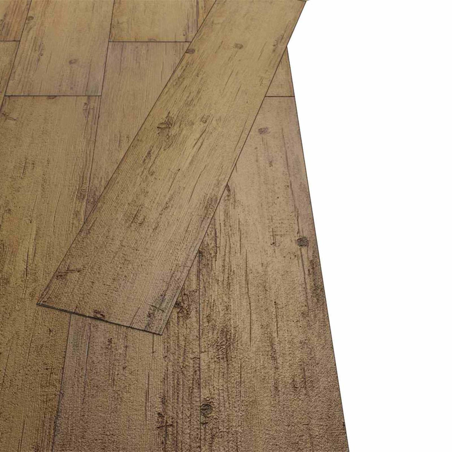 vidaXL Flooring Planks 18 pcs Walnut Brown 5.26 m² PVC