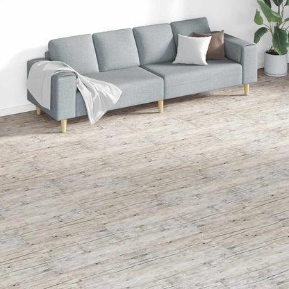 vidaXL Flooring Planks 18 pcs Grey 5.26 m² PVC
