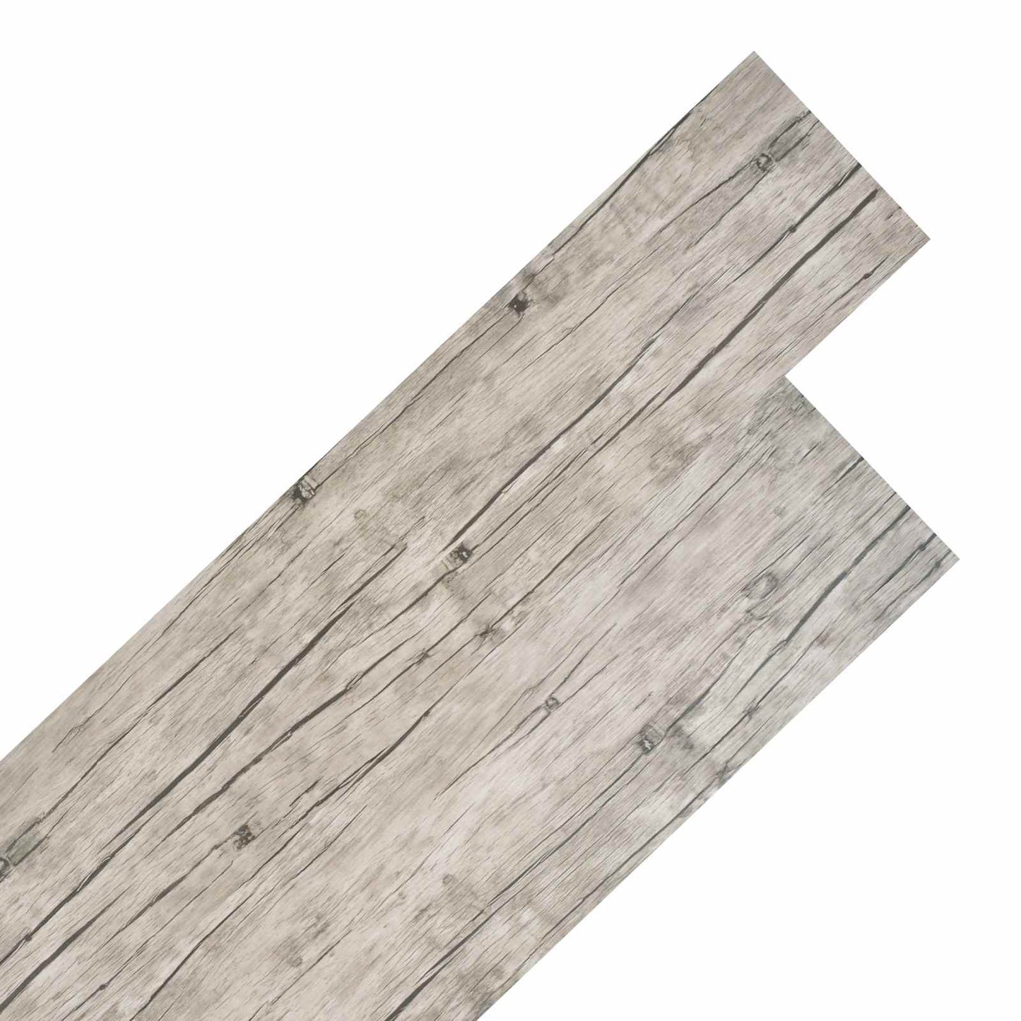 vidaXL Flooring Planks 18 pcs Grey 5.26 m² PVC