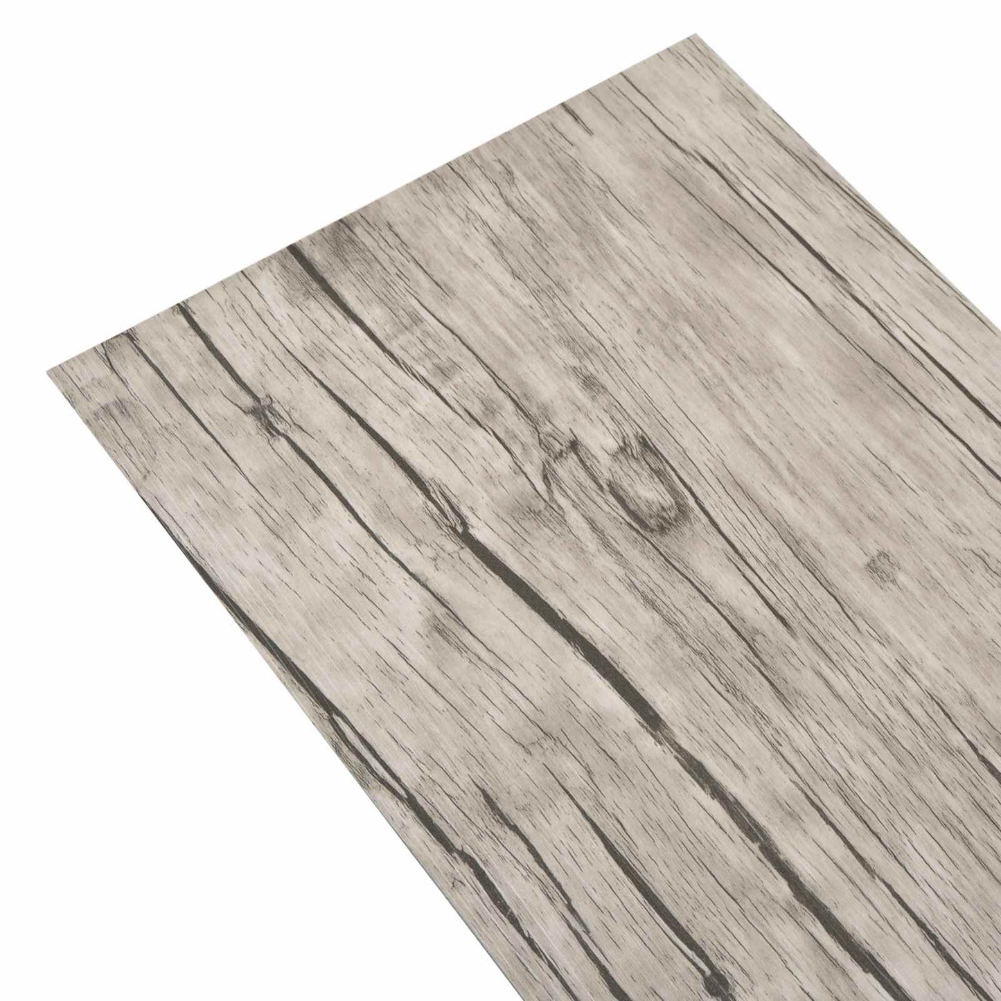 vidaXL Flooring Planks 18 pcs Grey 5.26 m² PVC