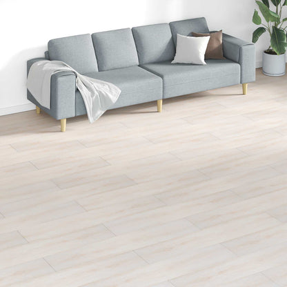 vidaXL Flooring Planks 18 pcs White 5.26 m² PVC