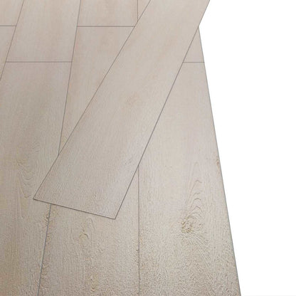 vidaXL Flooring Planks 18 pcs White 5.26 m² PVC