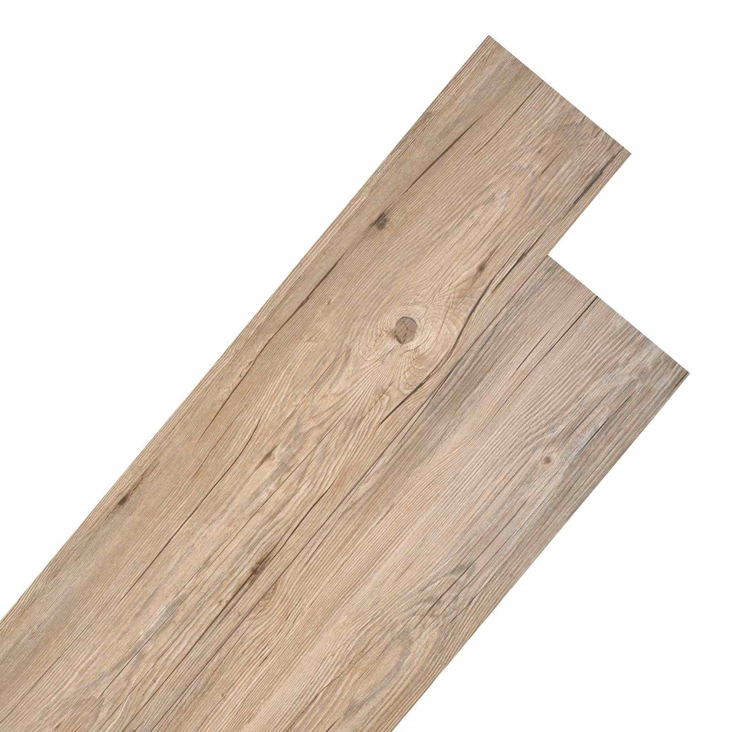 vidaXL Flooring Planks 18 pcs Brown 5.26 m² PVC