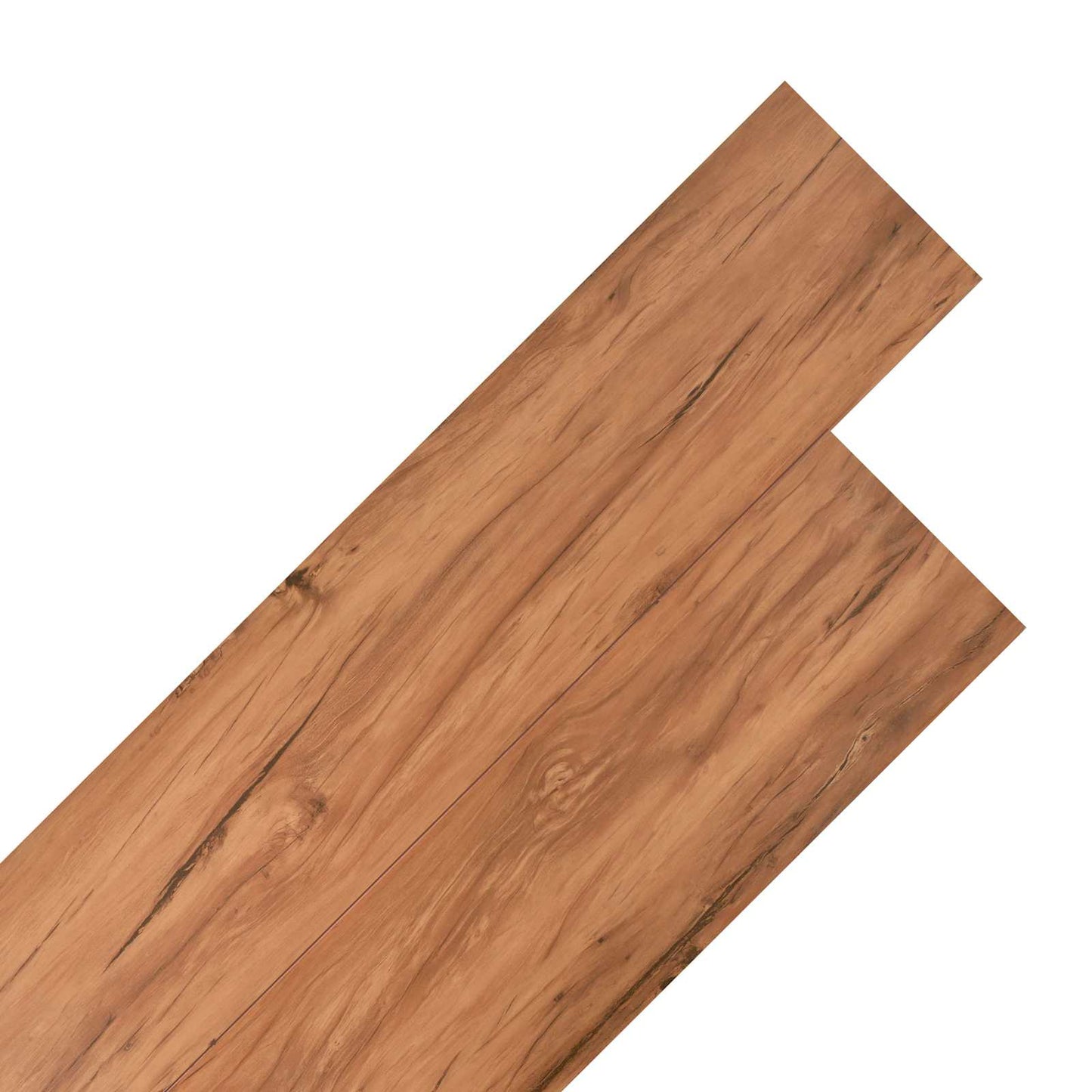 vidaXL Flooring Planks 18 pcs Brown 5.26 m² PVC