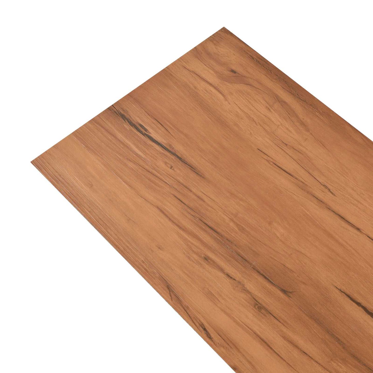 vidaXL Flooring Planks 18 pcs Brown 5.26 m² PVC