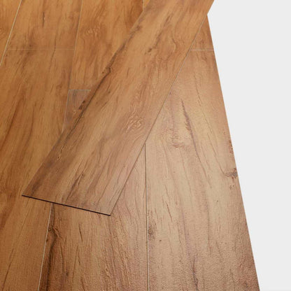 vidaXL Flooring Planks 18 pcs Brown 5.26 m² PVC