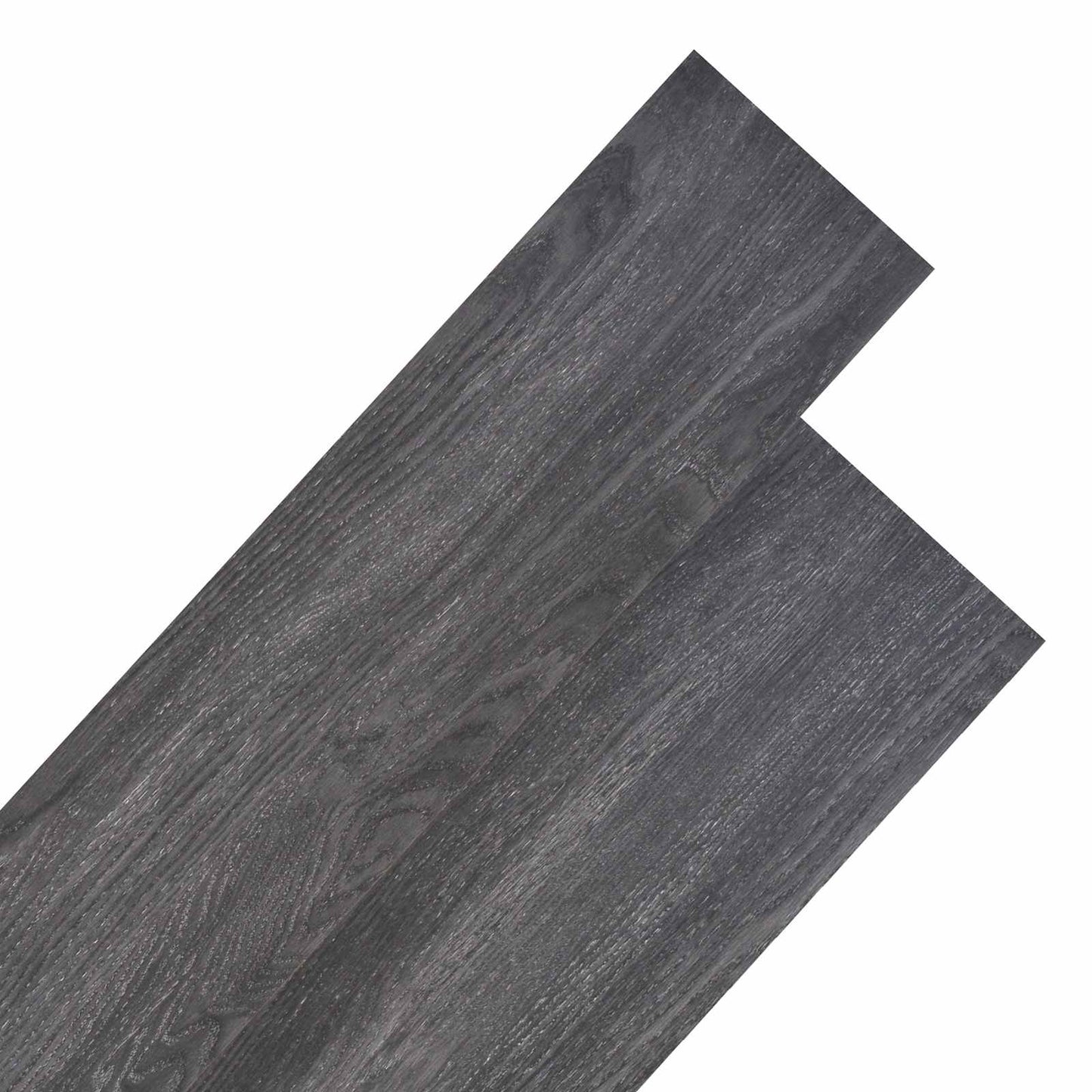 vidaXL Flooring Planks 18 pcs Black and White 5.26 m² PVC