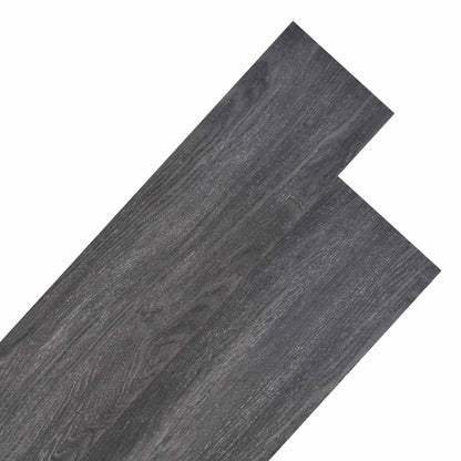 vidaXL Flooring Planks 18 pcs Black and White 5.26 m² PVC