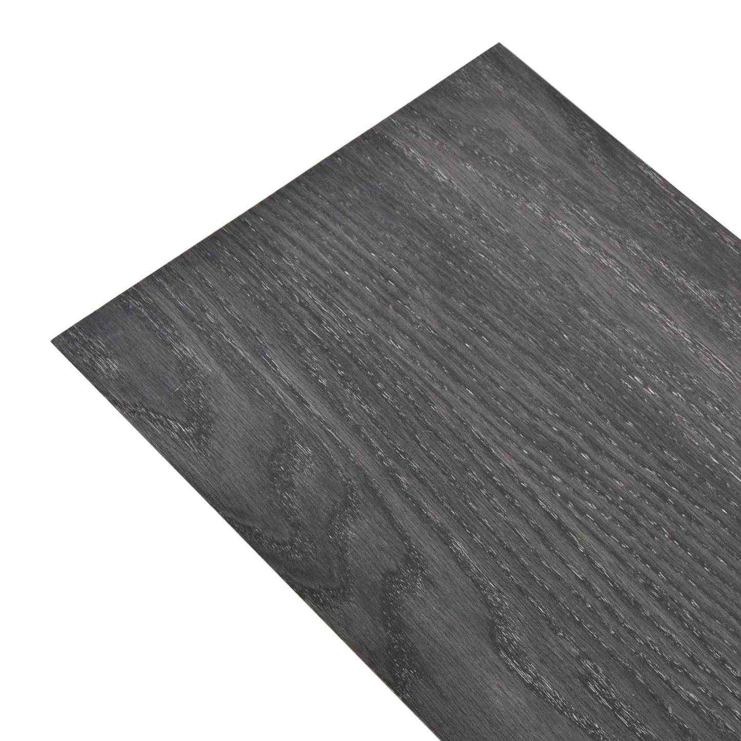 vidaXL Flooring Planks 18 pcs Black and White 5.26 m² PVC