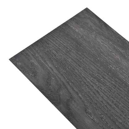 vidaXL Flooring Planks 18 pcs Black and White 5.26 m² PVC