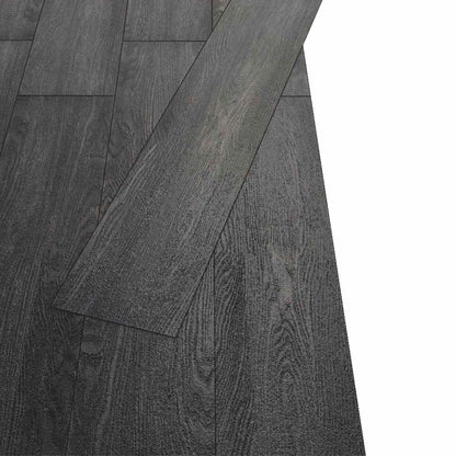 vidaXL Flooring Planks 18 pcs Black and White 5.26 m² PVC
