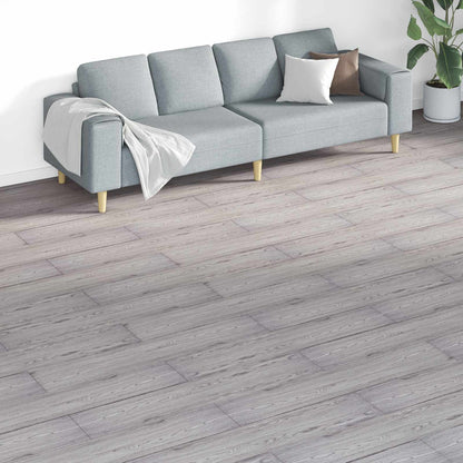 vidaXL Flooring Planks 18 pcs Dark Grey 5.26 m² PVC